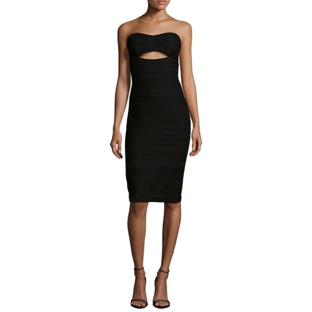 Nanette Lepore
Bombshell Strapless Cutout Cocktail Dress, Black Size 12 NWT